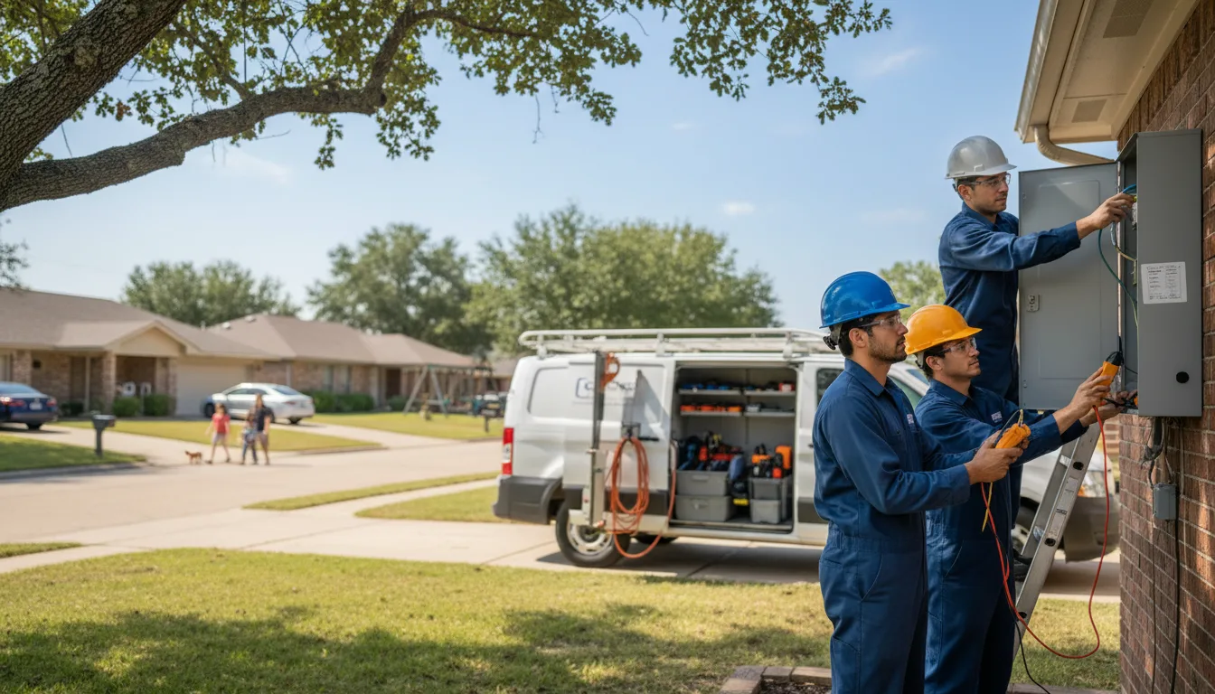 Certified electrician providing emergency electrical services in Knippa, TX